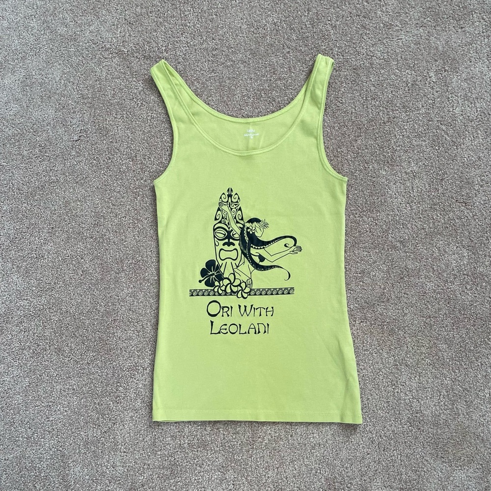 Vintage Light Green “Ori with Leolani” Tank Top